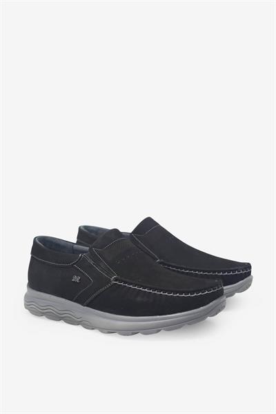 Kanuga Erkek Comfort Deri Ayakkabı Nubuk Siyah RLX107