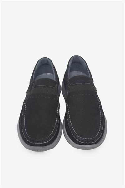 Kanuga Erkek Comfort Deri Ayakkabı Nubuk Siyah RLX107