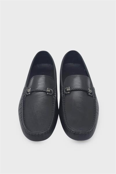 Kanuga Erkek Deri Loafer Ayakkabı Flotter Siyah K-FSC8724