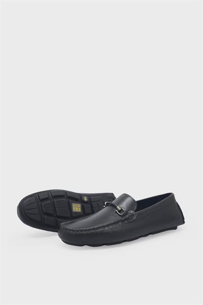 Kanuga Erkek Deri Loafer Ayakkabı Flotter Siyah K-FSC8724