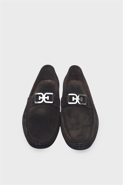 Kanuga Erkek Deri Loafer Kahve Süet K-FSC3302