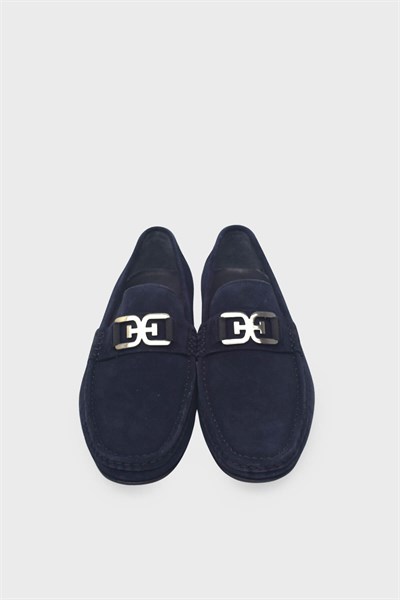 Kanuga Erkek Deri Loafer Lacivert Nubuk K-FSC3302