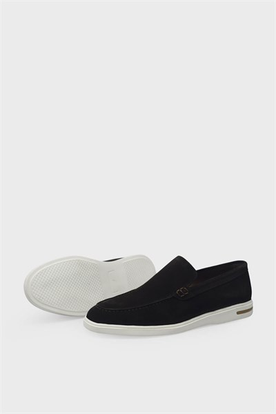 Kanuga Erkek Deri Loafer Süet Kahve K-FSC3294