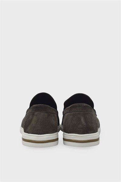 Kanuga Erkek Deri Loafer Süet Kum K-FSC3294