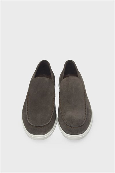 Kanuga Erkek Deri Loafer Süet Kum K-FSC3294