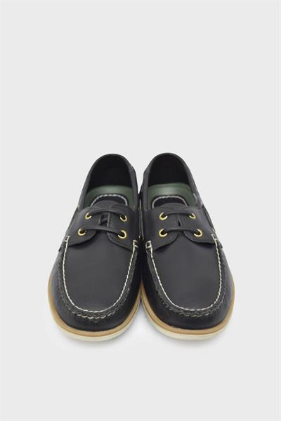 Kanuga Erkek Günlük Timberland Deri Ayakkabı Siyah KVZL2201