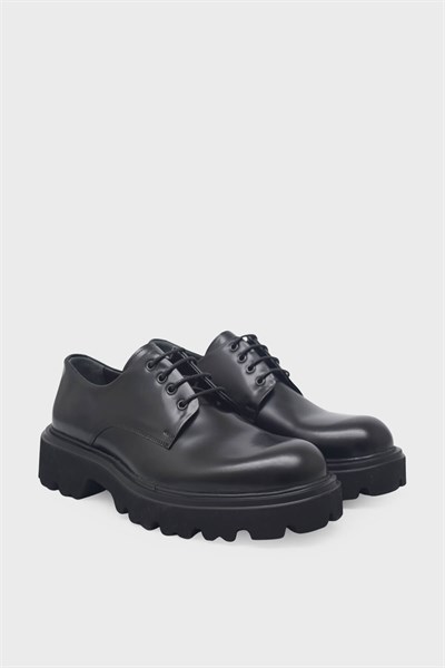 Kanuga Erkek Loafer Deri Ayakkabı Siyah Açma K-FSC3283