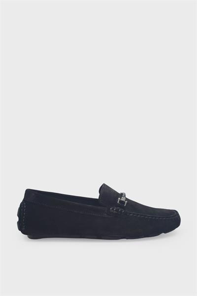 Kanuga Erkek Süet Deri Loafer Siyah K-FSC8724