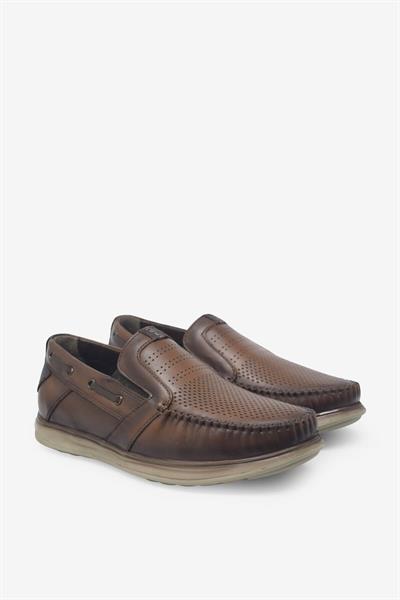 Kanuga Erkek Yazlık Comfort Deri Ayakkabı Taba RLX126