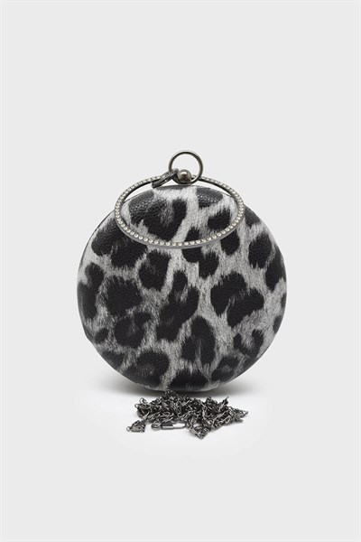 Kanuga Kadın Abiye Çanta Leopar SHN010