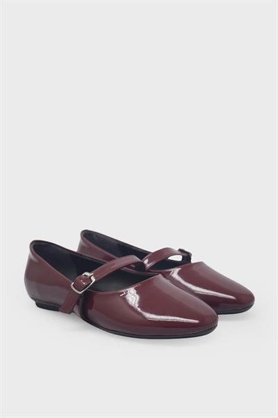 Kanuga Kadın Babet Bordo Rugan LPA501