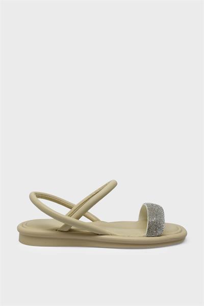 Kanuga Kadın Casual Sandalet Bej RSL2209