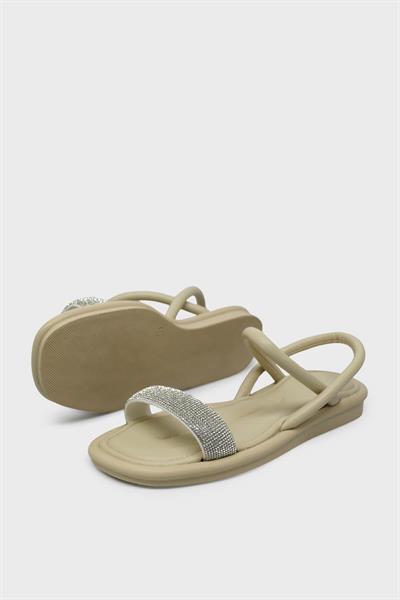Kanuga Kadın Casual Sandalet Bej RSL2209