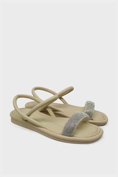 Kanuga Kadın Casual Sandalet Bej RSL2209