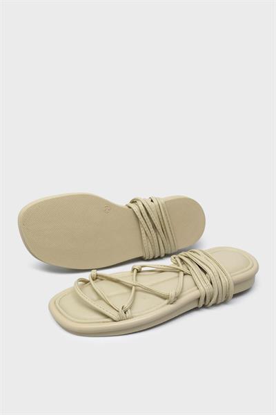 Kanuga Kadın Casual Sandalet Bej RSL2211
