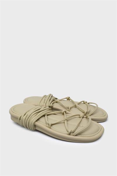 Kanuga Kadın Casual Sandalet Bej RSL2211