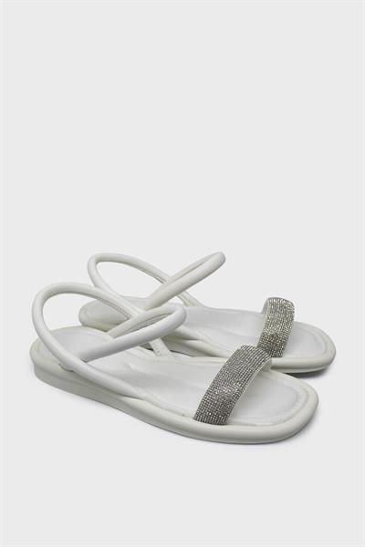 Kanuga Kadın Casual Sandalet Beyaz RSL2209