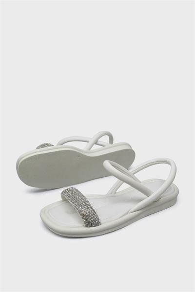 Kanuga Kadın Casual Sandalet Beyaz RSL2209