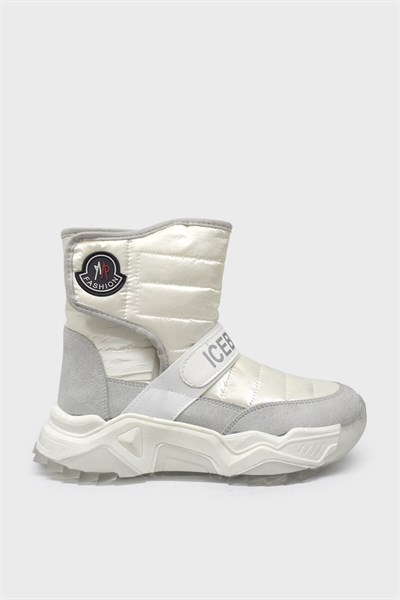 Kanuga Kadın Cırtlı Kar Botu Beyaz SMS6535