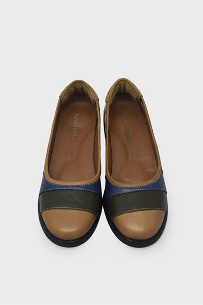 Kanuga Kadın Comfort Deri Ayakkabı Taba EVD-2729