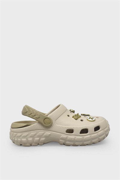 Kanuga Kadın Crocsstyle Terlik Ekru MYS960