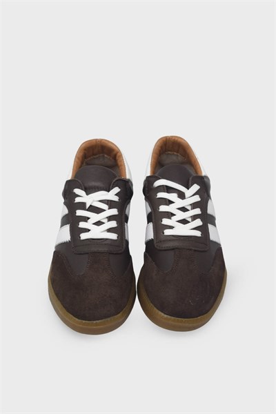 Kanuga Kadın Deri Sneaker Kahve AYK1983