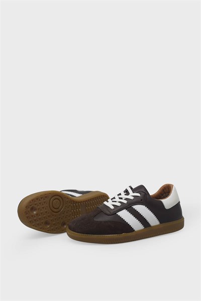 Kanuga Kadın Deri Sneaker Kahve AYK1983