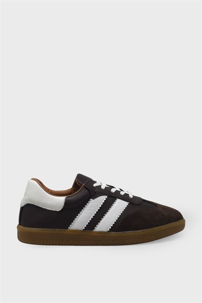 Kanuga Kadın Deri Sneaker Kahve AYK1983