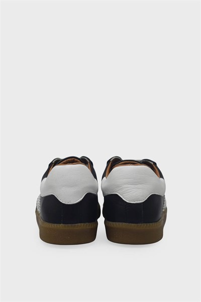 Kanuga Kadın Deri Sneaker Siyah Beyaz AYK1983