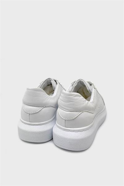 Kanuga Kadın Deri Sneakers Beyaz ASL-010