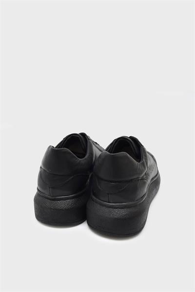 Kanuga Kadın Deri Sneakers Siyah ASL-010