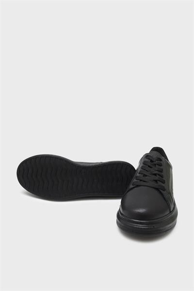 Kanuga Kadın Deri Sneakers Siyah ASL-010