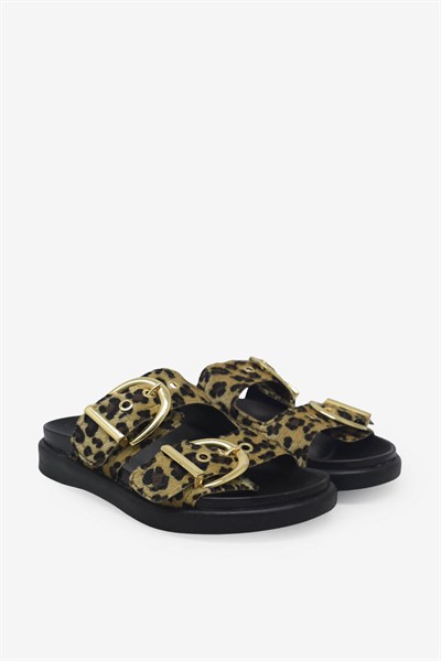 Kanuga Kadın Günlük Terlik Leopar RSL2526