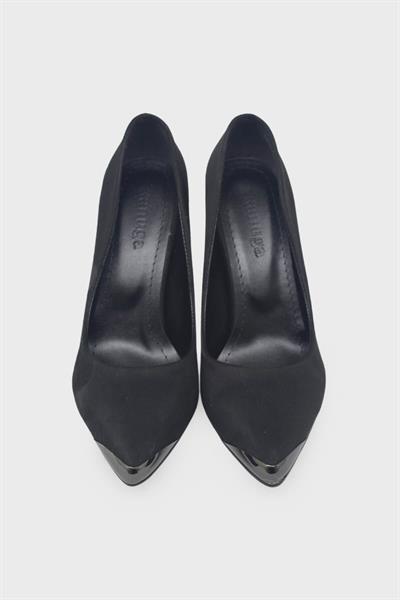Kanuga Kadın Kadeh Topuk Stiletto Ayakkabı Süet Siyah LPA1302