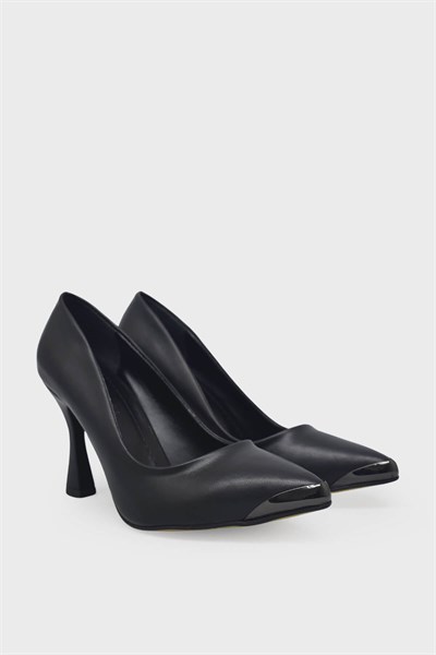 Kanuga Kadın Kadeh Topuk Stiletto Ayakkabı Siyah LPA1302