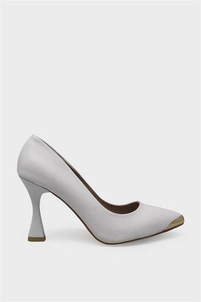 Kanuga Kadın Kadeh Topuk Stiletto Ayakkabı Beyaz LPA1302