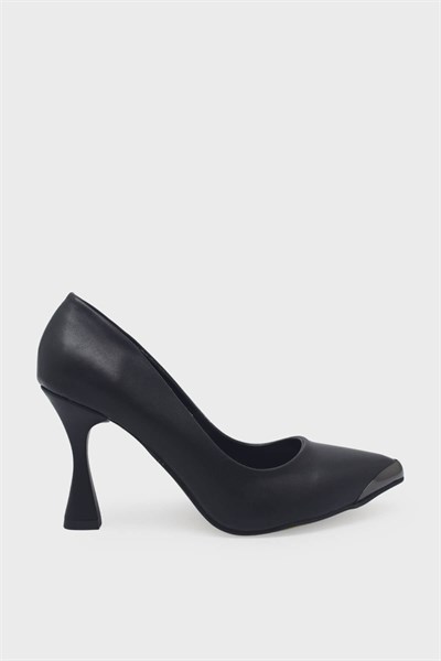 Kanuga Kadın Kadeh Topuk Stiletto Ayakkabı Siyah LPA1302