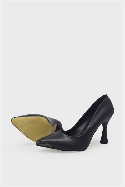 Kanuga Kadın Kadeh Topuk Stiletto Ayakkabı Siyah LPA1302
