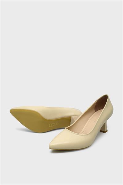 Kanuga Kadın Kadeh Topuk Stiletto Bej K-EST98