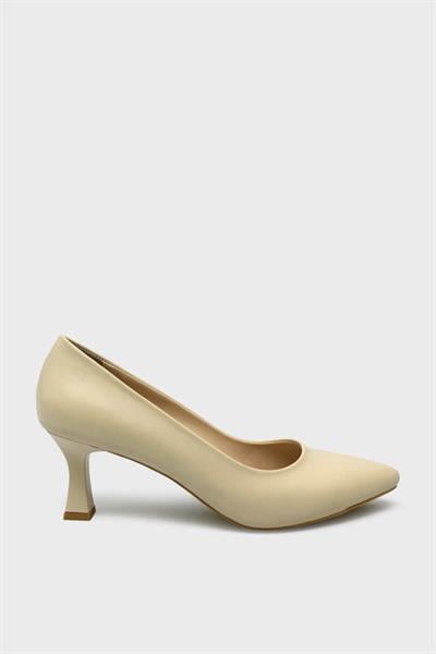 Kanuga Kadın Kadeh Topuk Stiletto Bej K-EST98