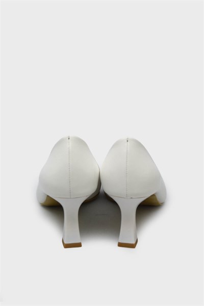 Kanuga Kadın Kadeh Topuk Stiletto Beyaz K-EST98
