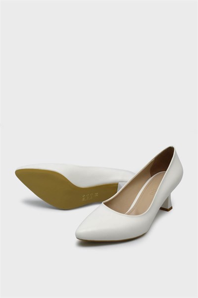 Kanuga Kadın Kadeh Topuk Stiletto Beyaz K-EST98