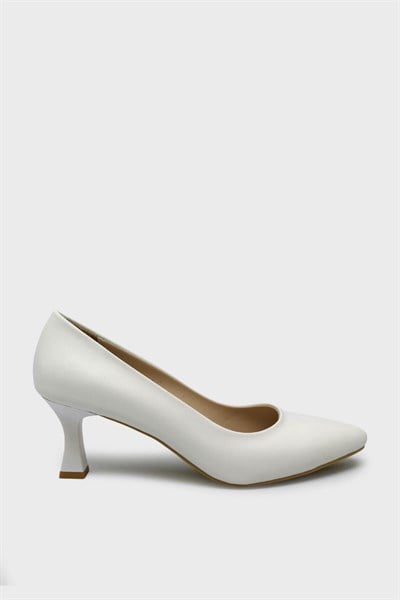 Kanuga Kadın Kadeh Topuk Stiletto Beyaz K-EST98