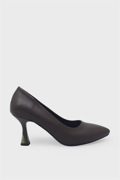 Kanuga Kadın Kadeh Topuk Stiletto Kahverengi LPA1110-1