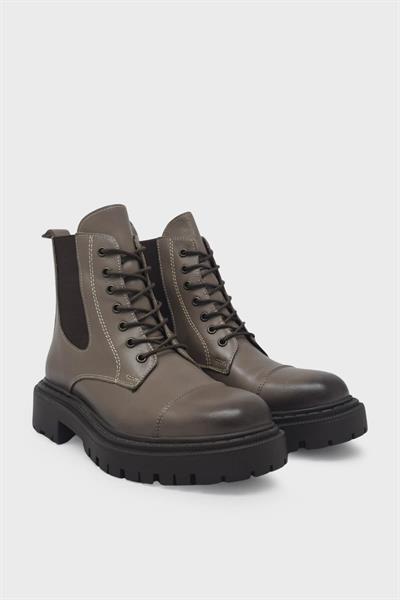 Kanuga Kadın Lastikli Casual Deri Bot Vizon SCL-650
