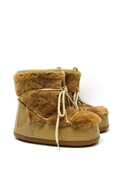 Kanuga Kadın Peluşlu Kar Botu Camel rsl-03