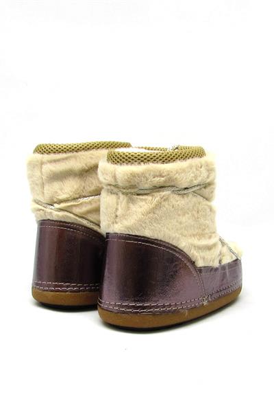 Kanuga Kadın Peluşlu Kar Botu Kırışık Platin rsl-03