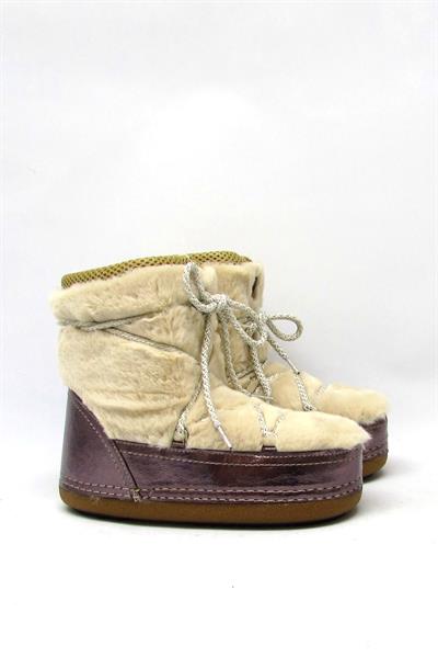 Kanuga Kadın Peluşlu Kar Botu Kırışık Platin rsl-03