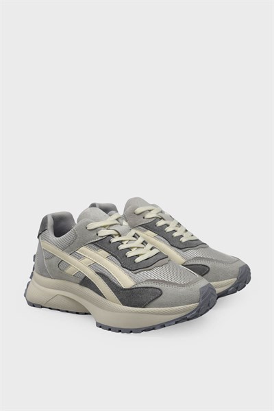 Kanuga Kadın Süet Sneakers Buz SMS83147