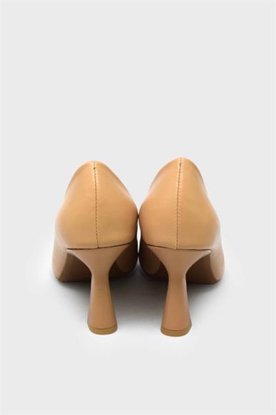 Kanuga Kadın Toka Detaylı Topuklu Stiletto Nut LPA1206-1